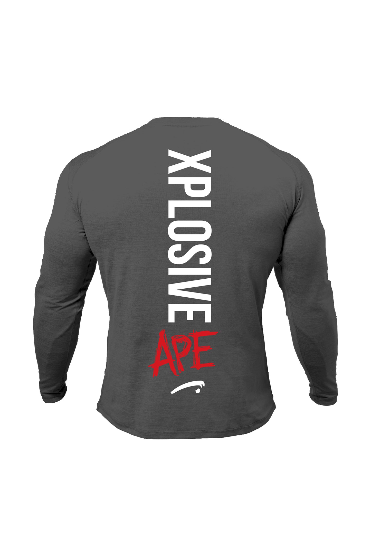 XAPE Graffiti Long Sleeve Tee - Charcoal