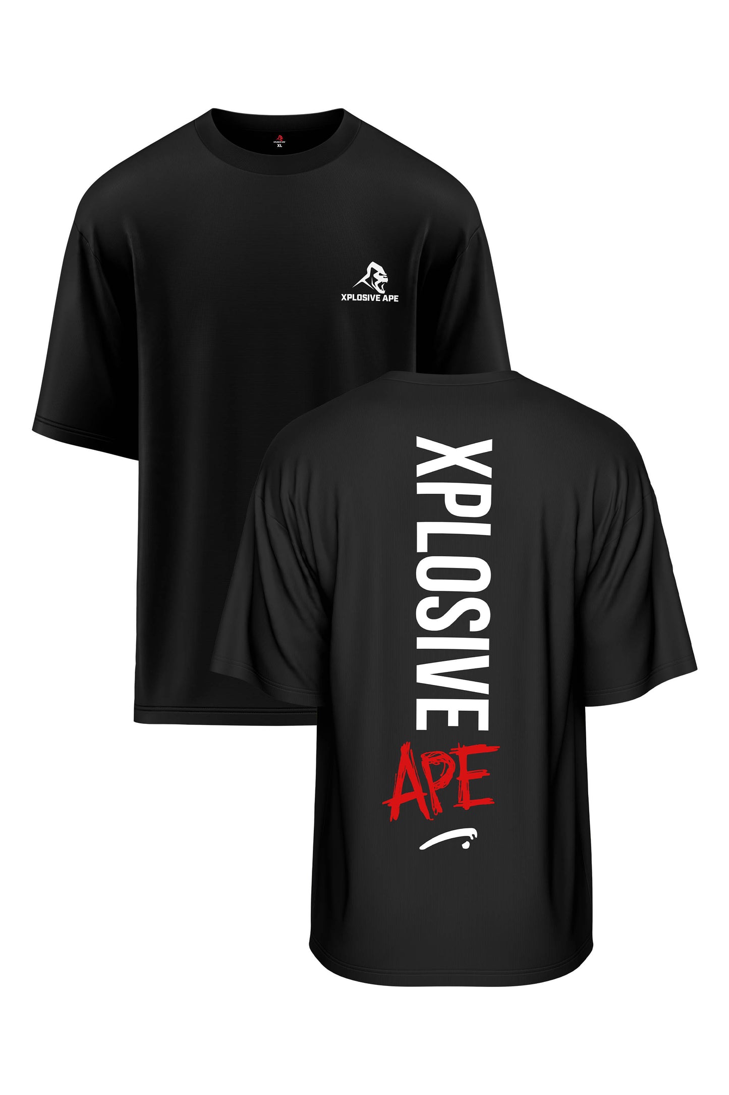 XAPE Graffiti V2 Oversized Tee - Black