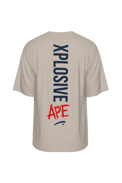 XAPE Graffiti V2 Oversized Tee - Sand