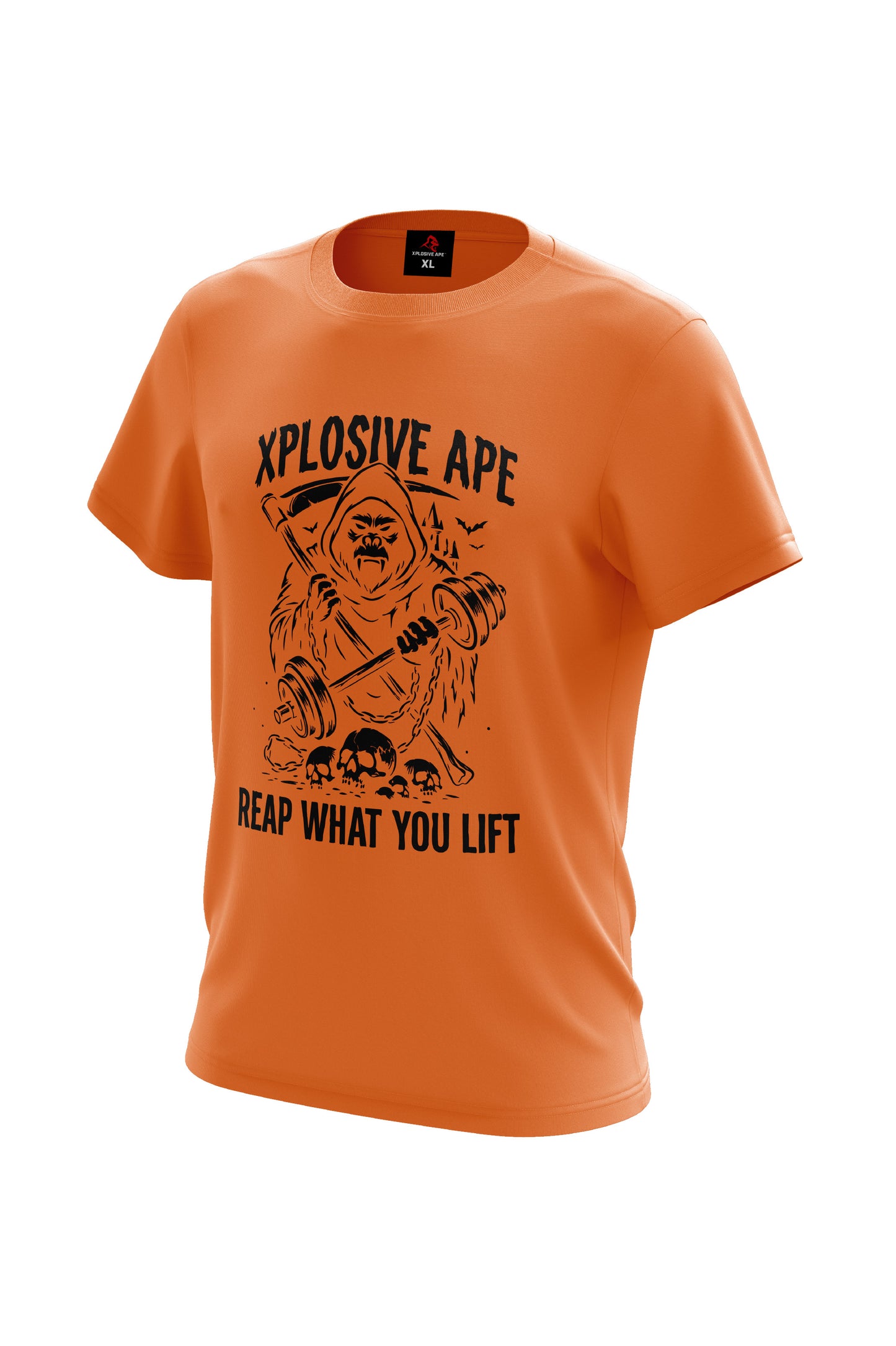 XAPE Grim Reaper Ape Tee - Orange