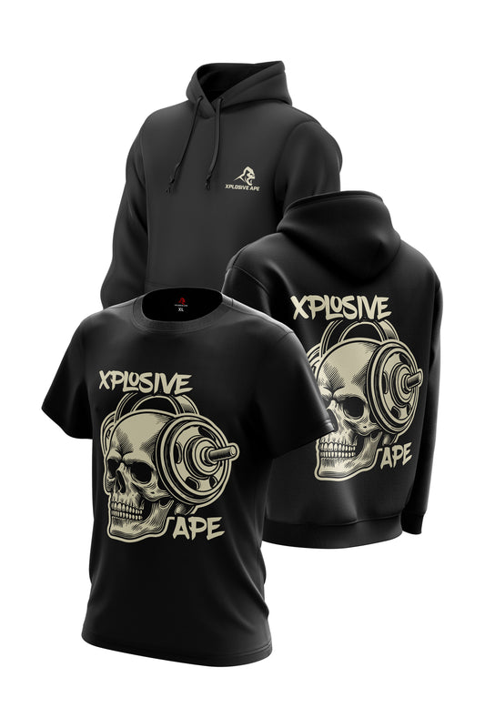 XAPE Headcheese Hoodie & Tee Combo - Black