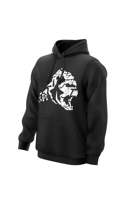 XAPE Cracked Earth Hoodie - Black