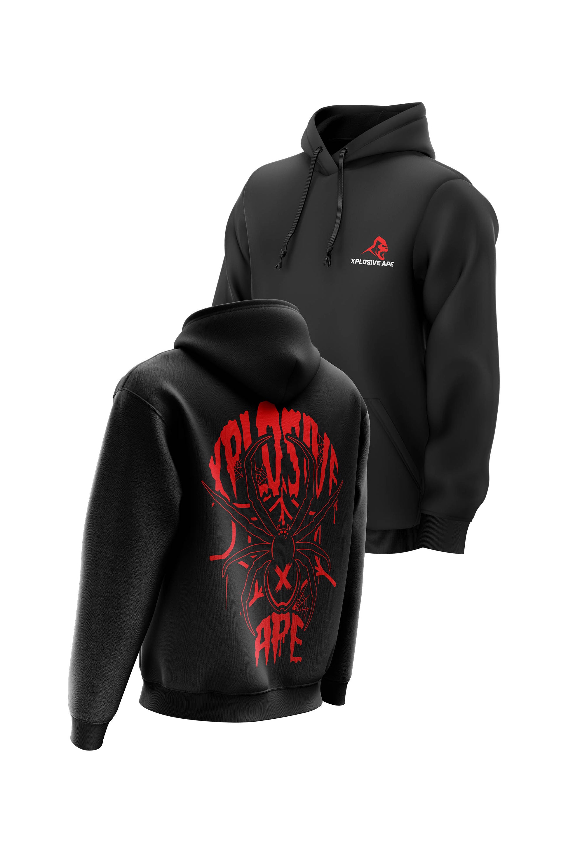 XAPE Widow & Turbulence 2 Hoodies Combo - Black