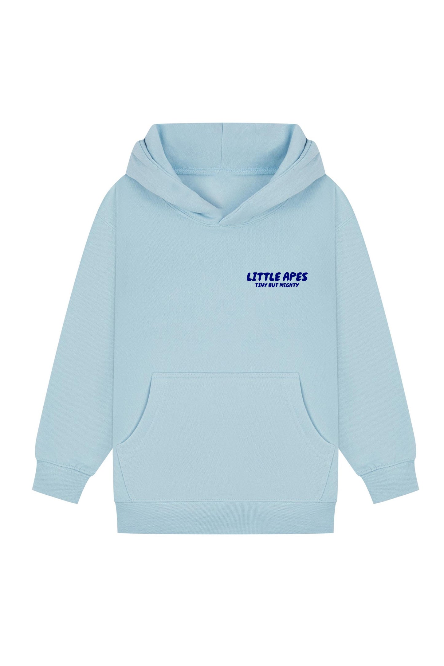 Little Apes Tiny But Mighty Hoodie - Light Blue