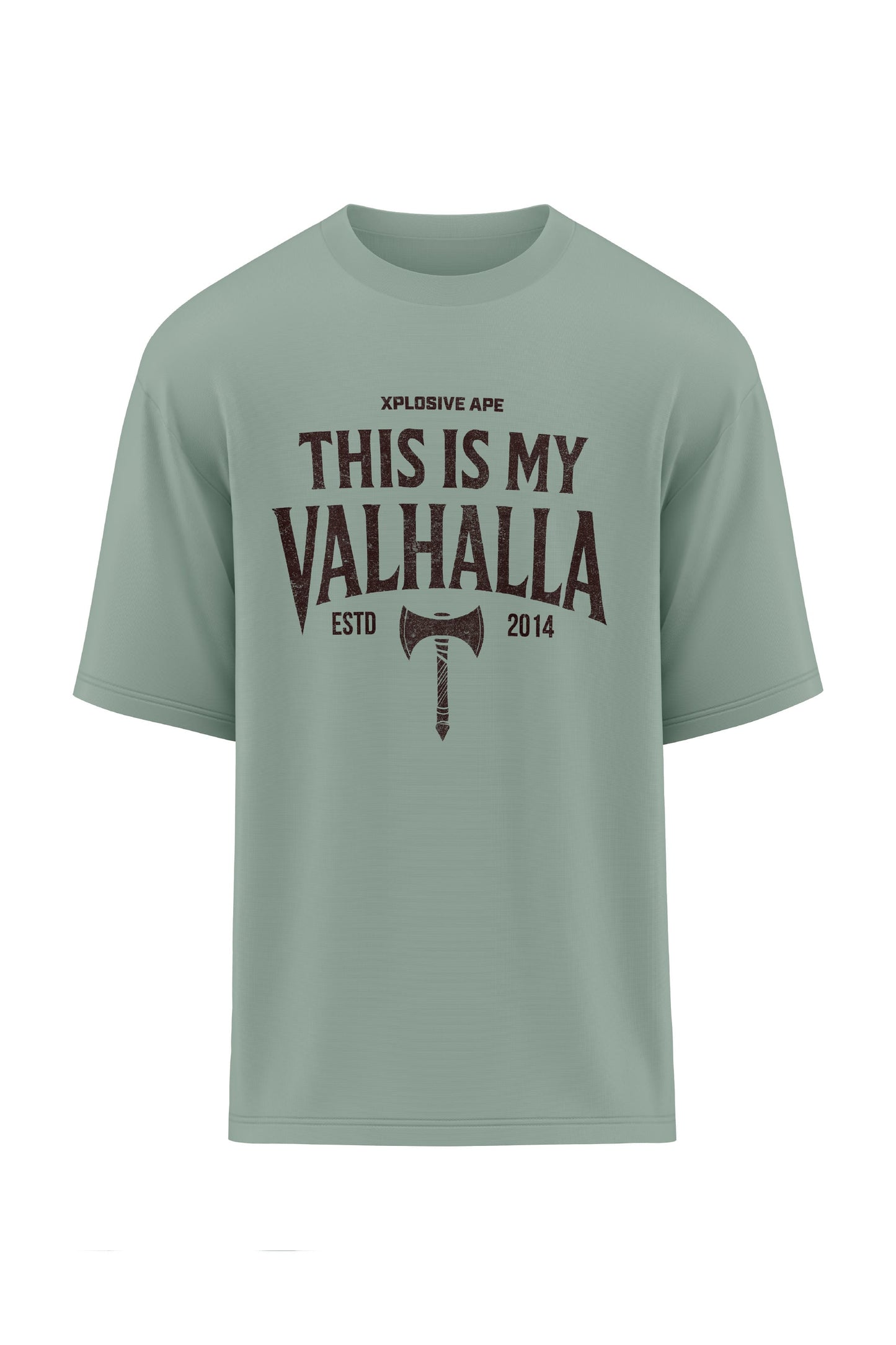 XAPE My Valhalla  Oversized Tee - Sage