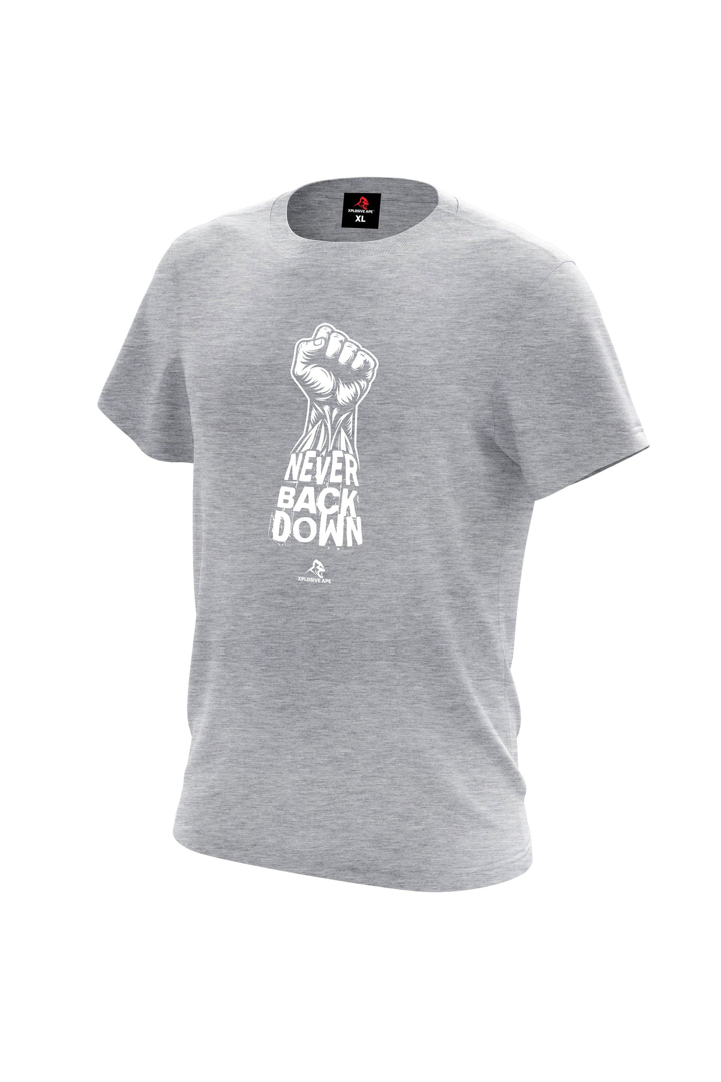 XAPE Never Back Down Tee - Sports Grey