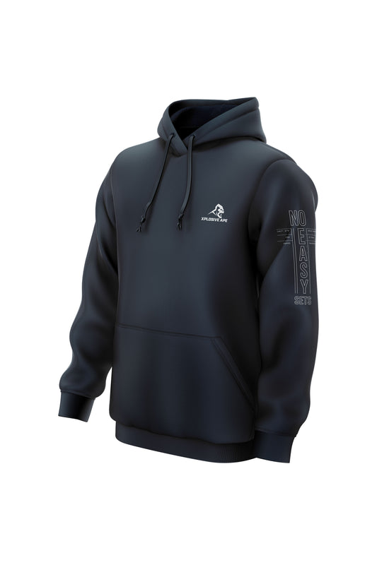 XAPE No Easy Sets String Hoodie - Navy