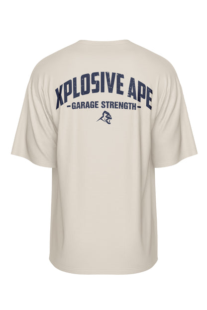 XAPE Garage Strength V2 Oversized Tee - Sand