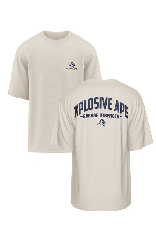 XAPE Garage Strength V2 Oversized Tee - Sand
