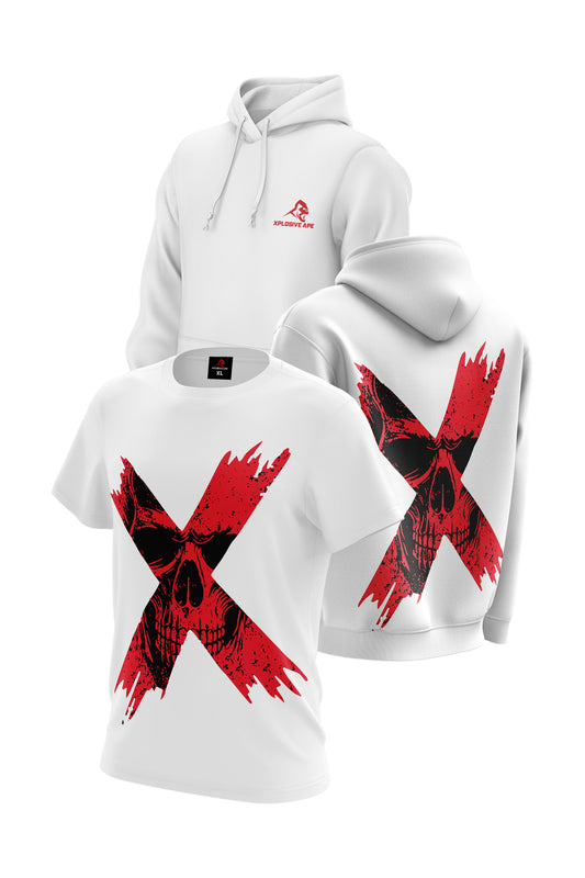 XAPE Perish Hoodie & Tee Combo - White