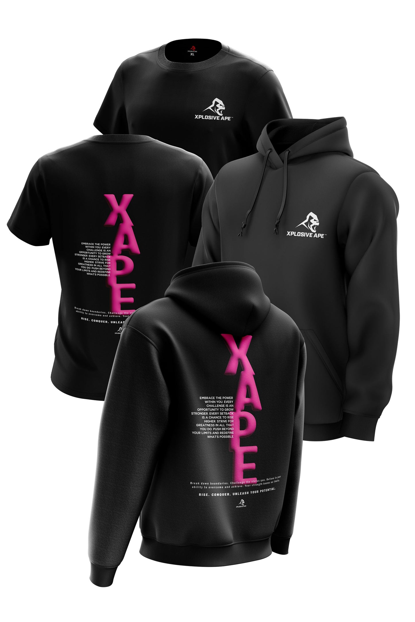 XAPE Potential V2 Hoodie & Tee Combo - Black