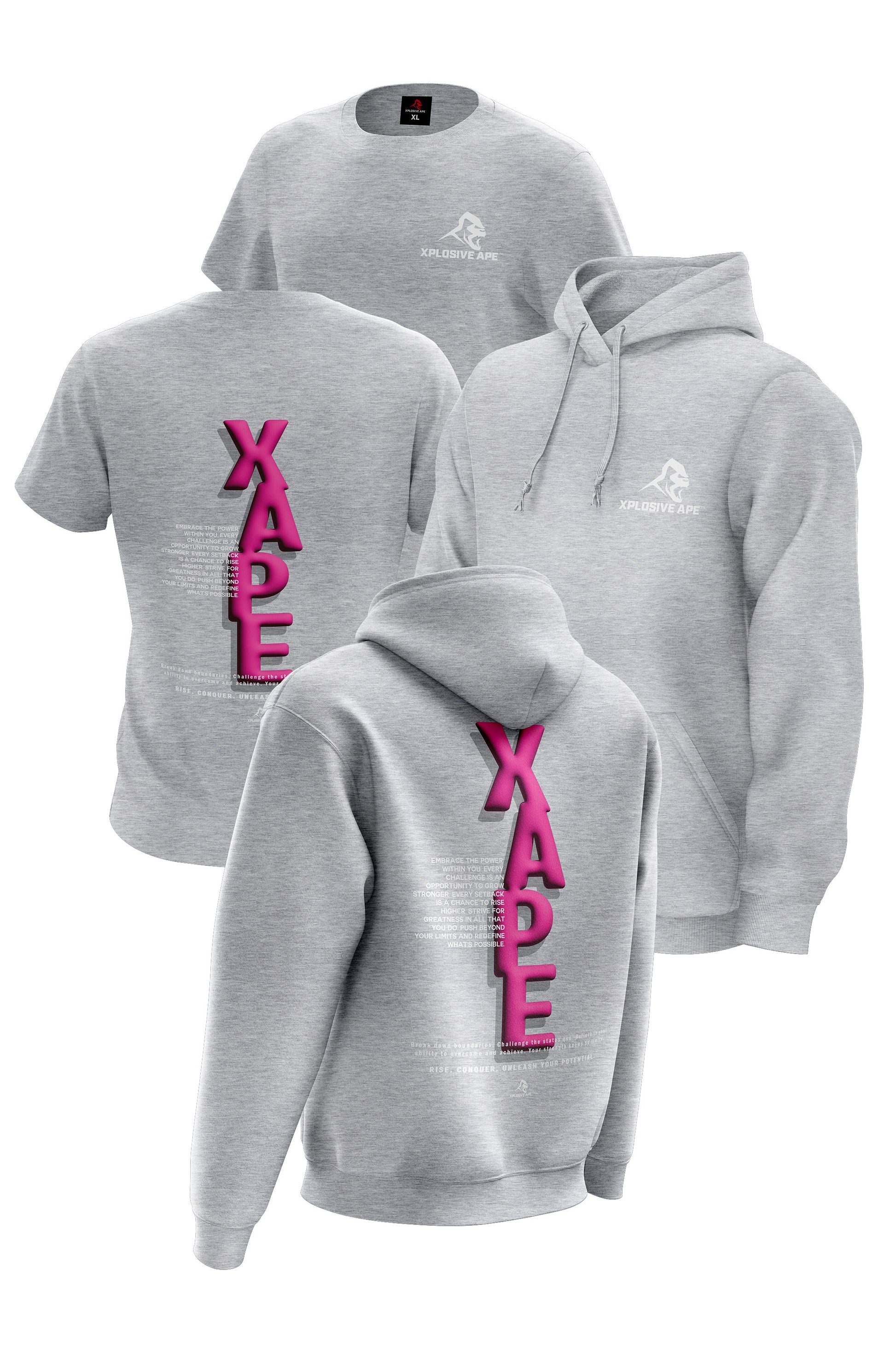 XAPE Potential V2 Hoodie & Tee - Grey