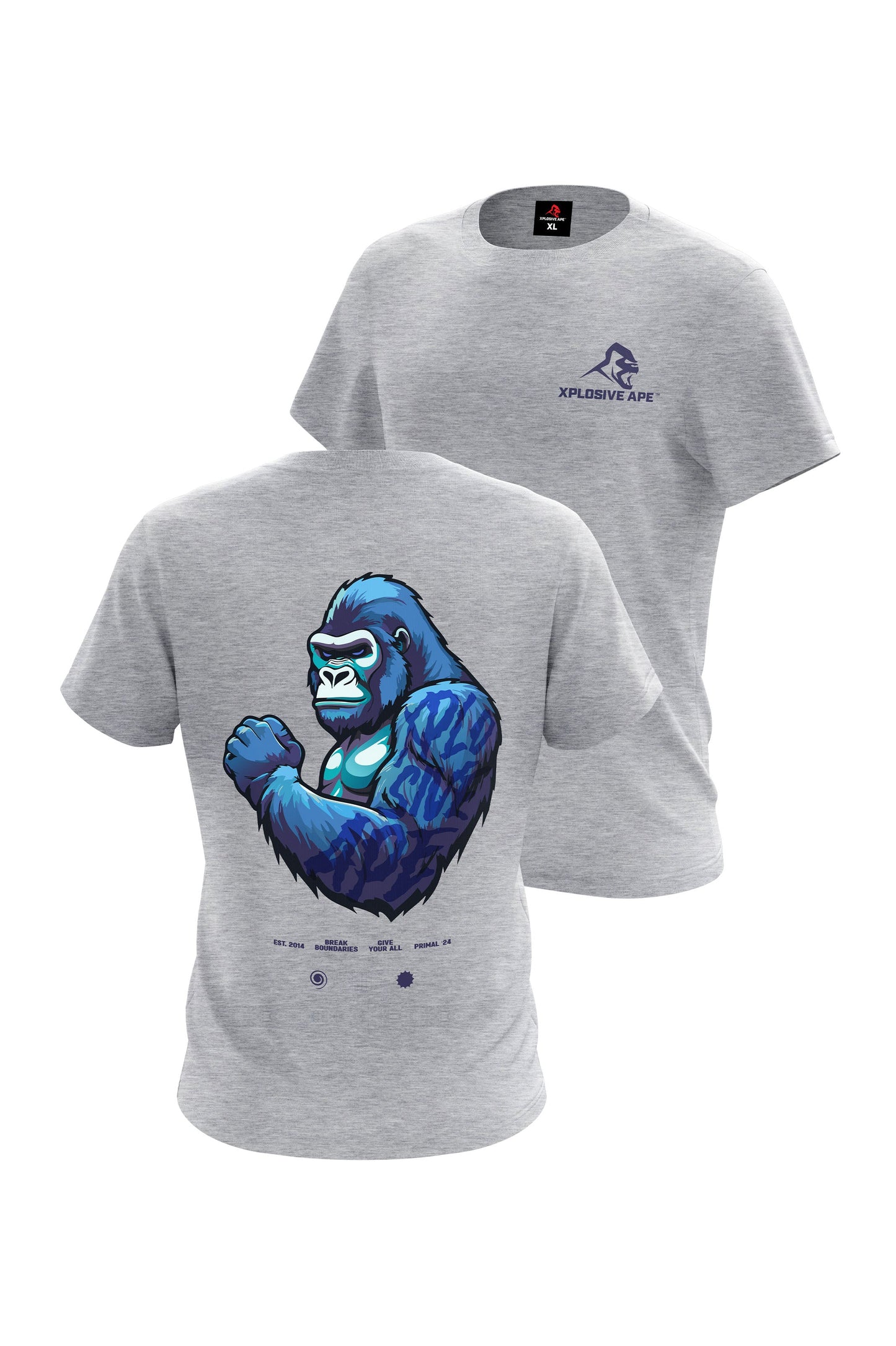 XAPE Powerhouse V4 Tee - Sports Grey