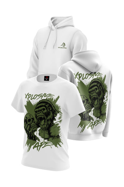 XAPE Prey Hoodie & Tee Combo - White