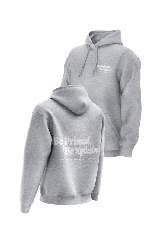 XAPE Primal Globe V1 Hoodie - Grey