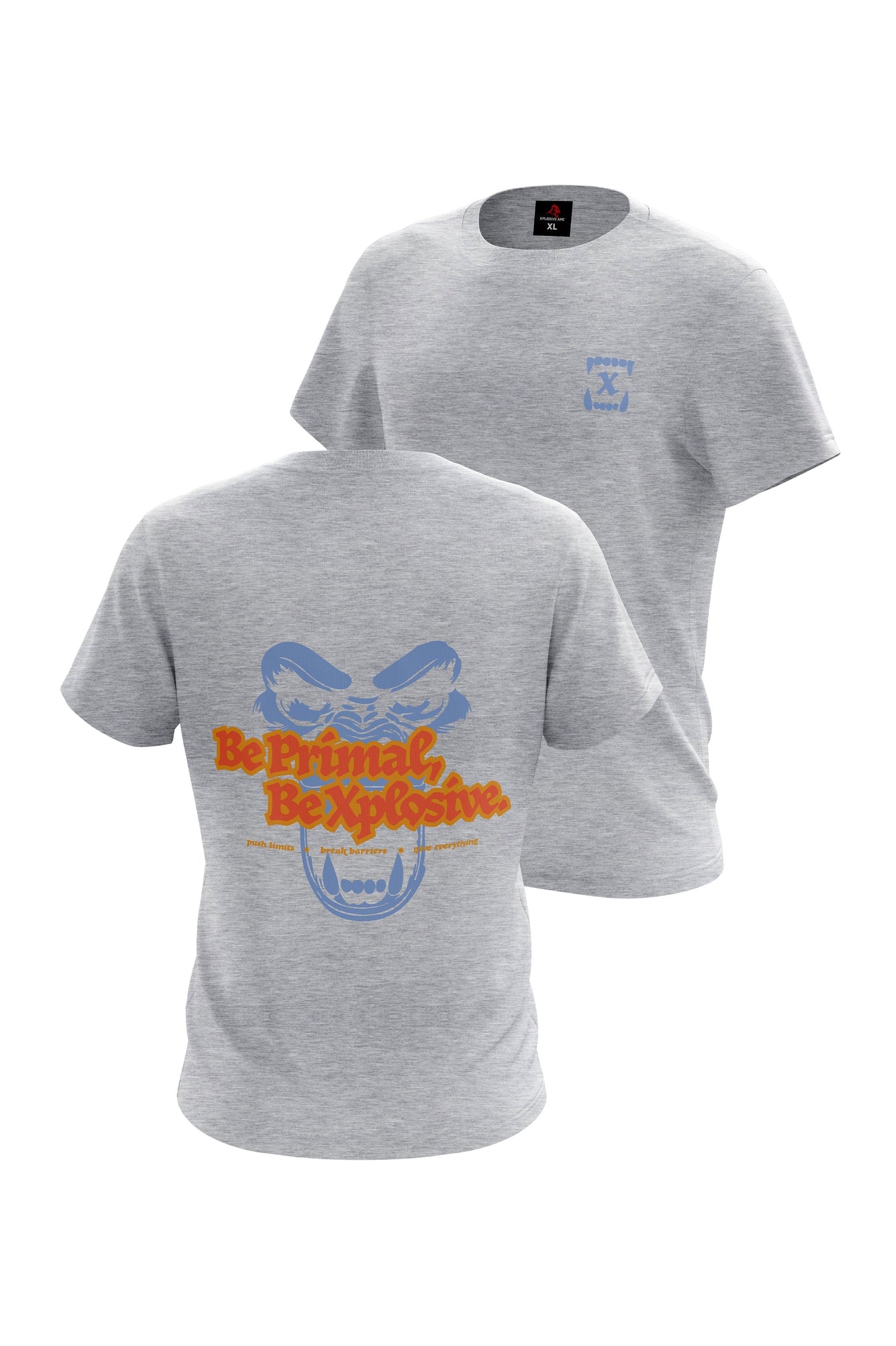 XAPE Primal Power V4 Tee - Sports Grey