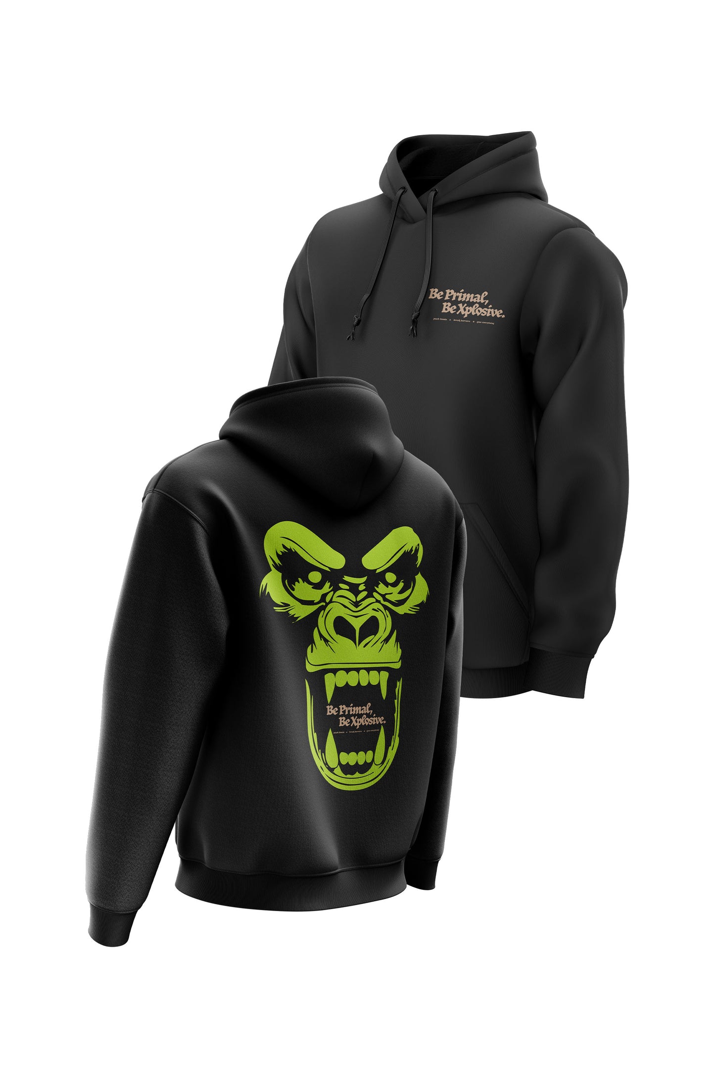 XAPE Primal Rage V2 Hoodie - Black