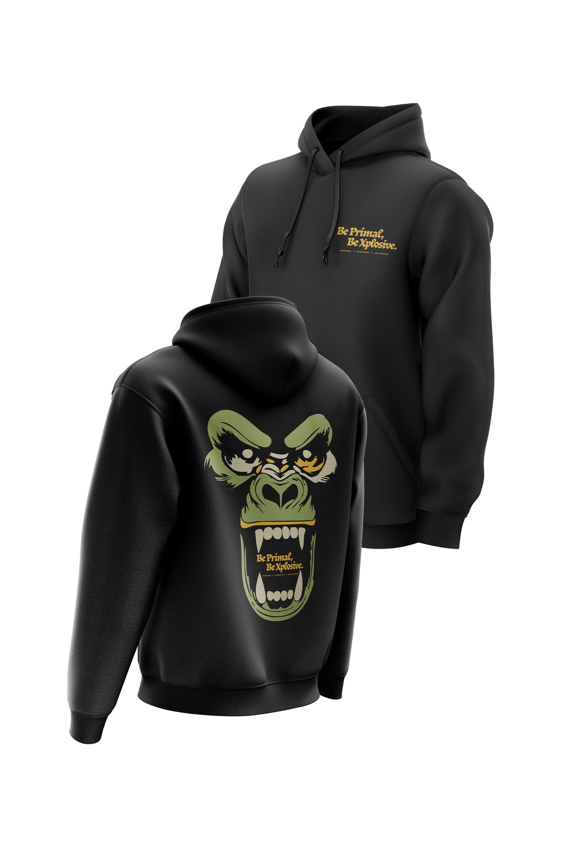 XAPE Primal Rage V3 Hoodie - Black