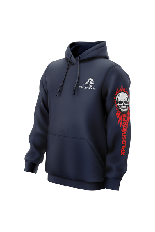 XAPE Rage Mode String Hoodie - Navy