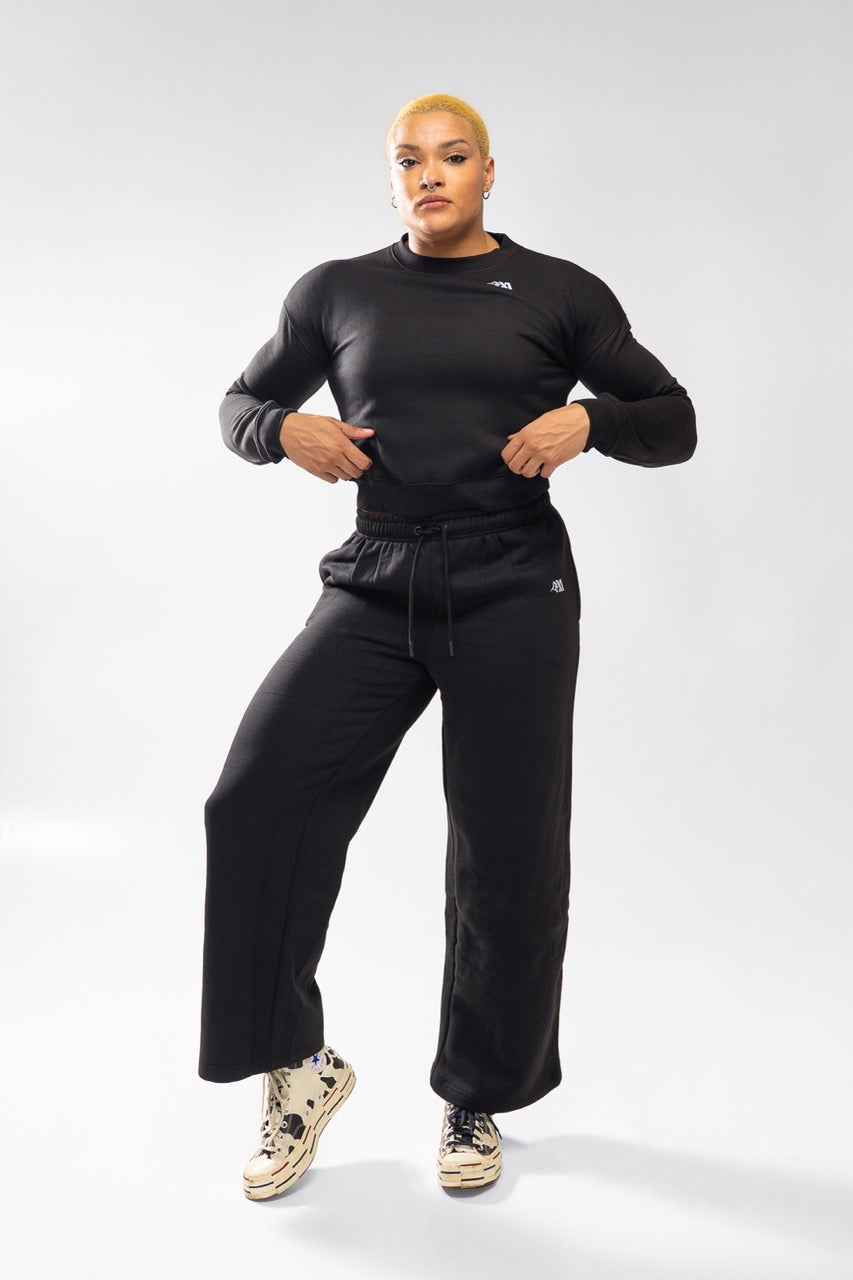 XAPE Core Logo Cropped Sweatshirt - Black