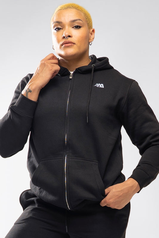 XAPE Core Logo Zip Hoodie - Black