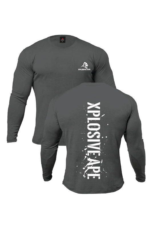 XAPE Smackdown V2 Long Sleeve Tee - Charcoal