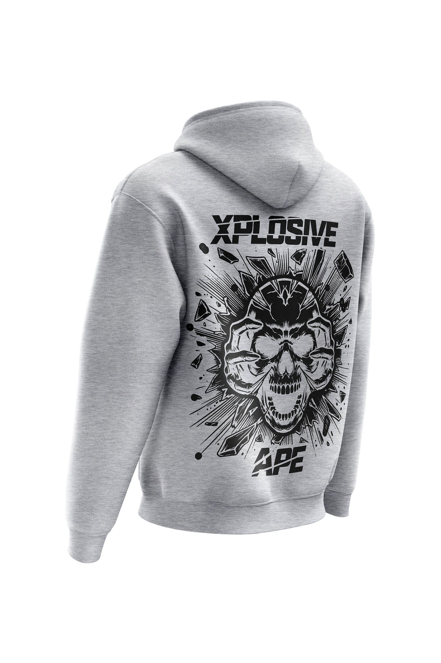 XAPE Shatter Hoodie & Tee Combo - Sports Grey