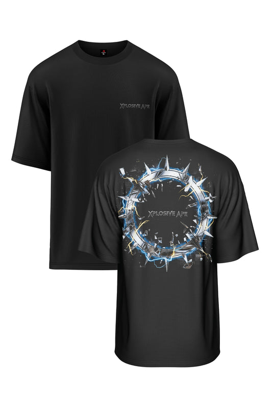 XAPE Shock Halo Oversized Tee - Black