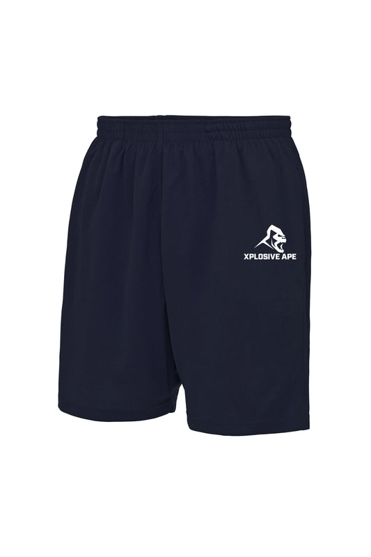 XAPE Classic Logo Mesh Shorts - Navy