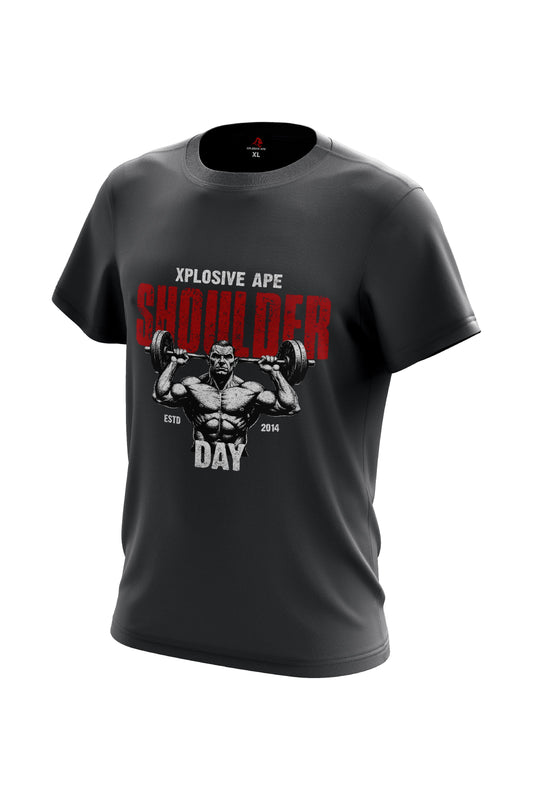 XAPE Shoulder Day V3 Tee - Charcoal