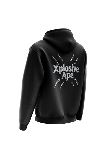 XAPE Shrapnel Burst String Hoodie - Black