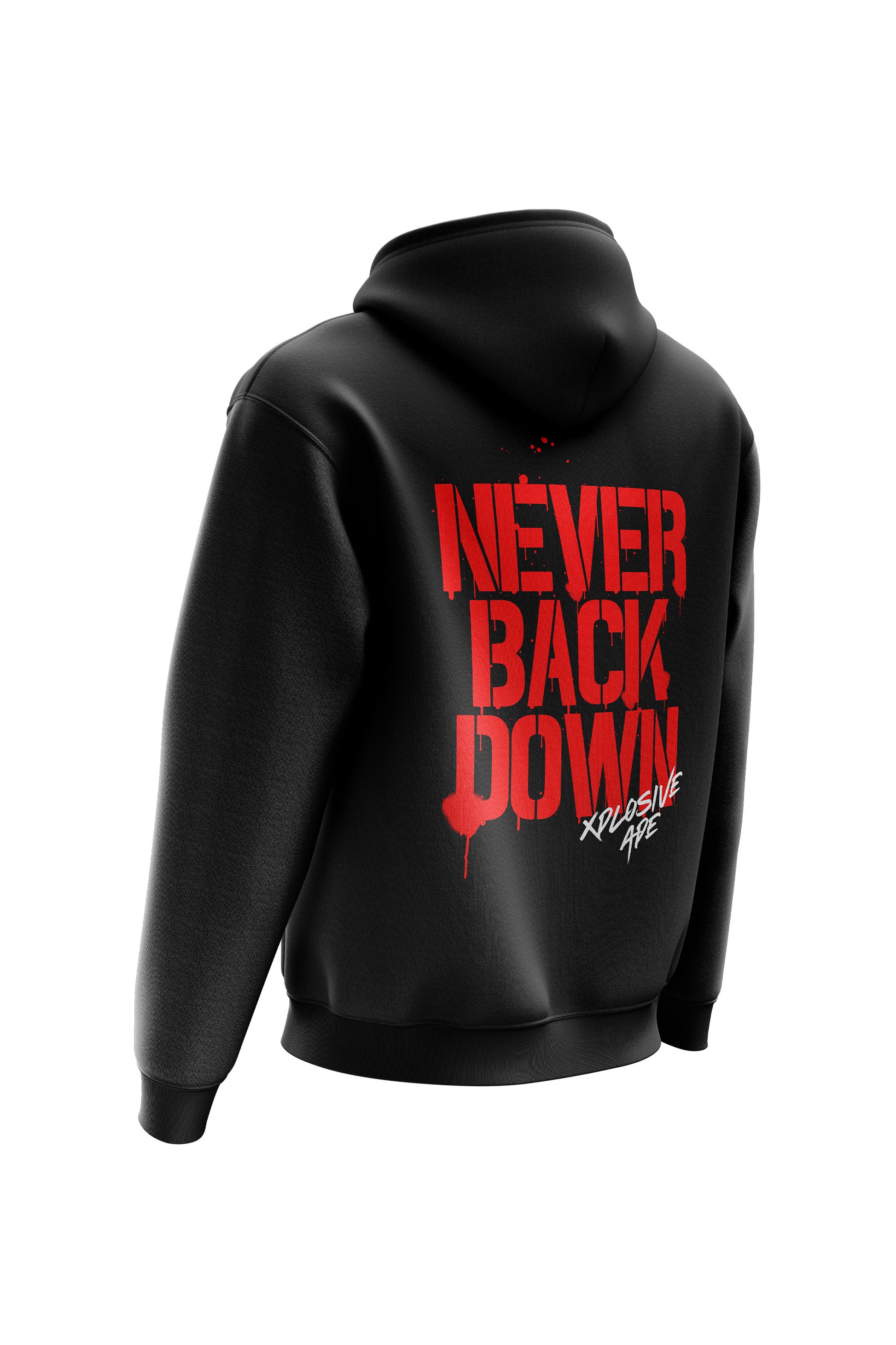 XAPE Never Back Down Signature Hoodie & Tee Combo - Black