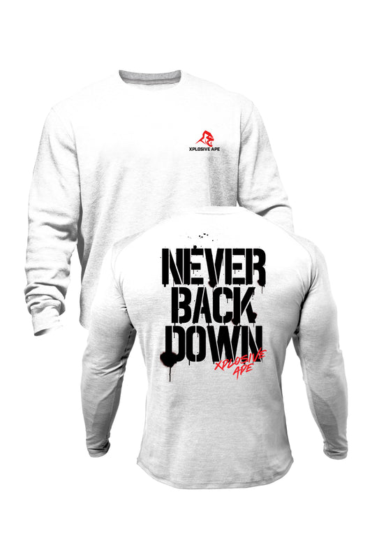 XAPE Never Back Down Signature Sweatshirt - White