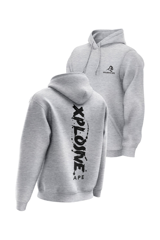 XAPE Splatter V2 String Hoodie - Sports Grey