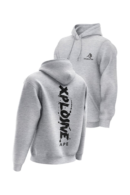 XAPE Splatter V2 String Hoodie - Sports Grey
