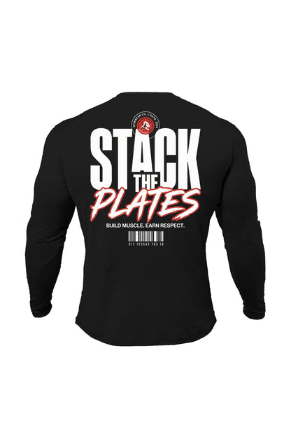 XAPE Stack The Plates Long Sleeve Tee - Black