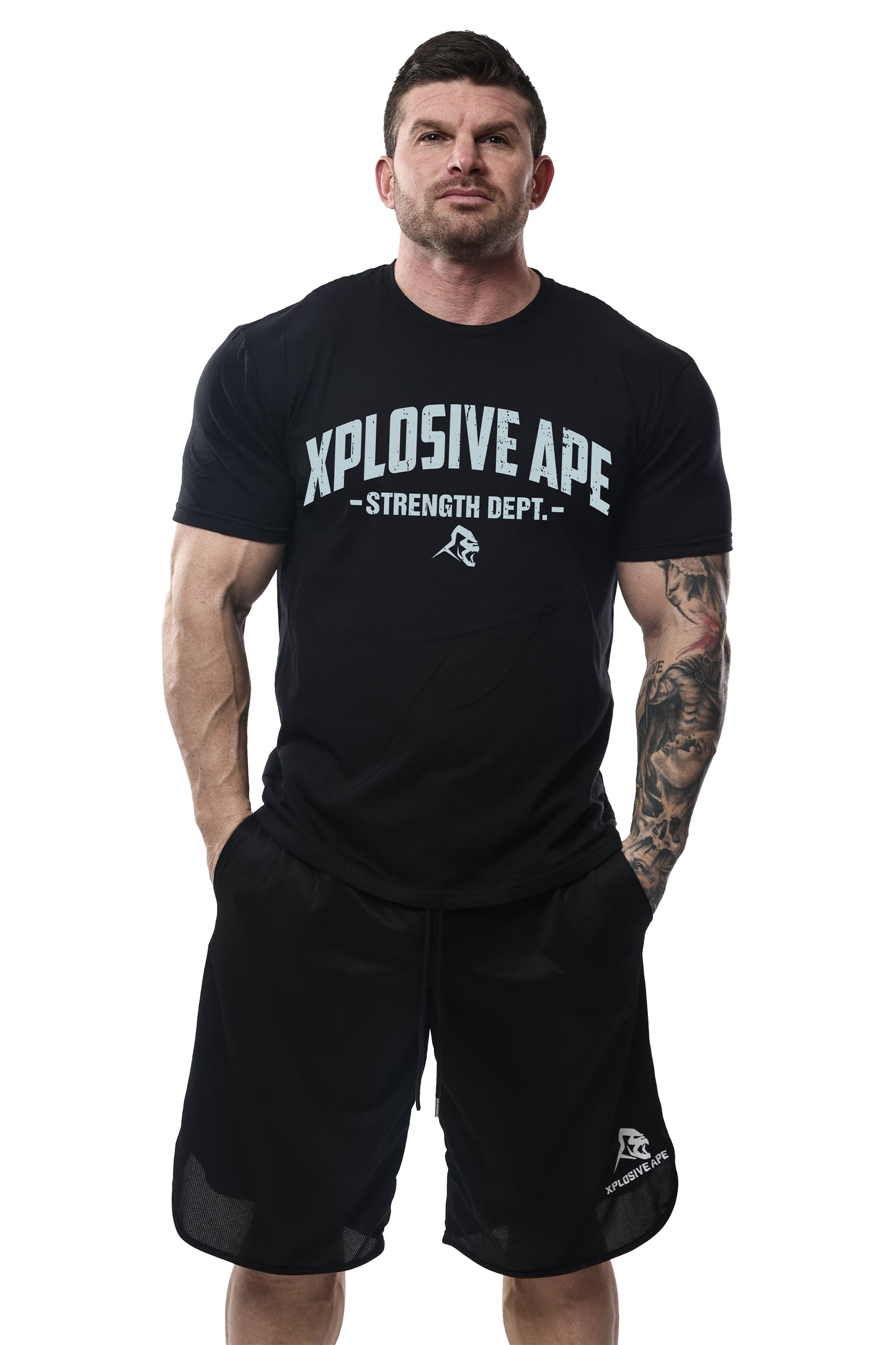 XAPE Strength Dept. Hoodie & Tee Combo - Black