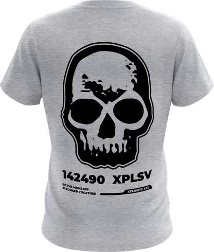 XAPE XPLSV Skull Tee - Sports Grey