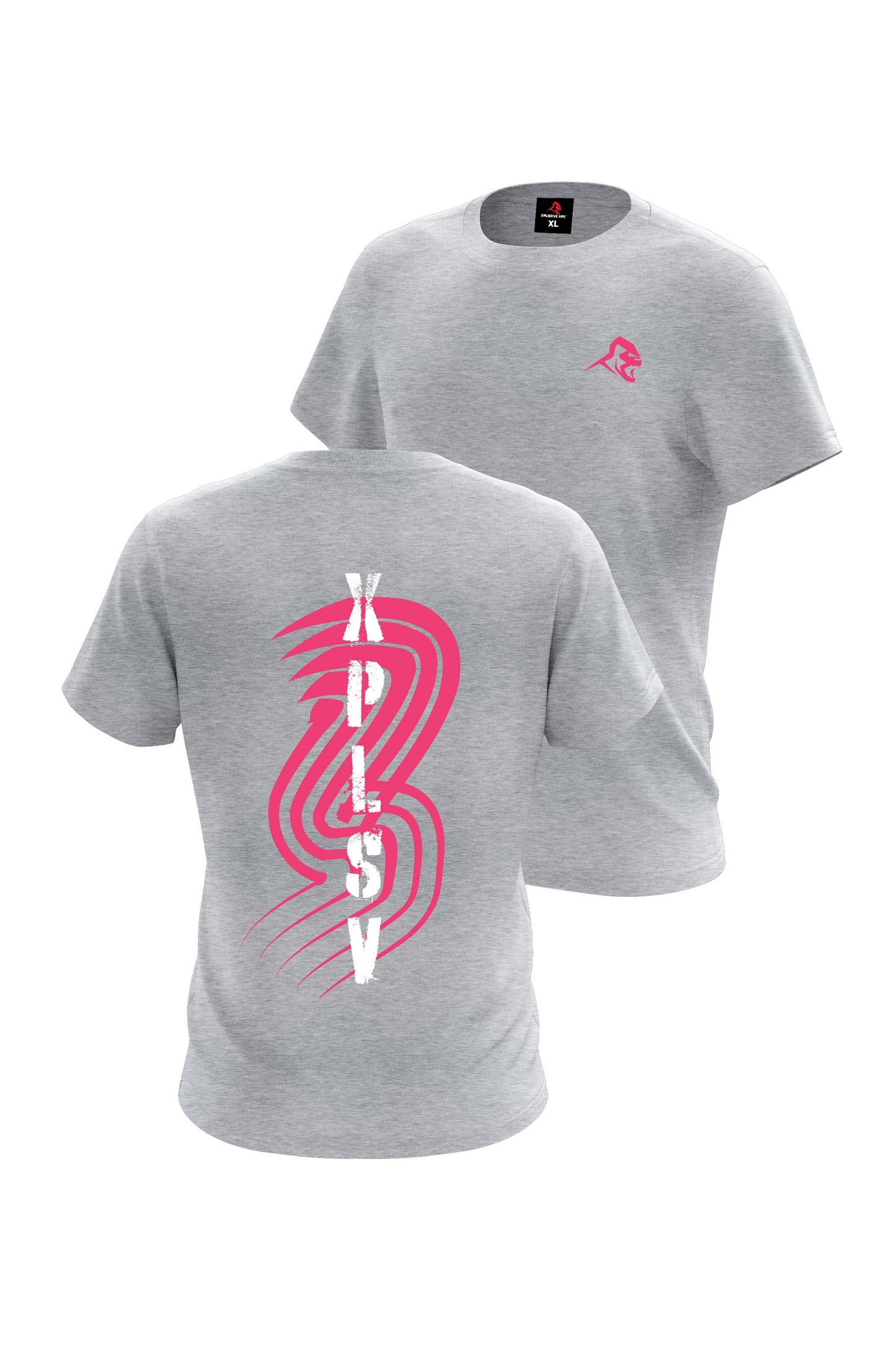 XAPE Scroll Tee - Sports Grey