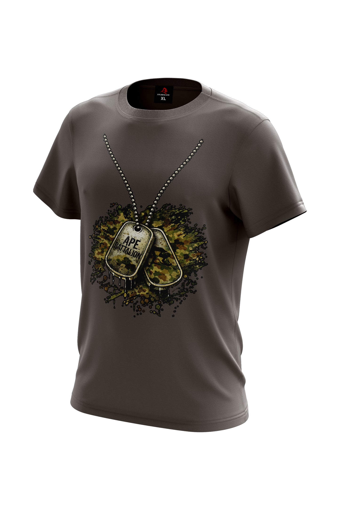 XAPE Tag Tee - Charcoal