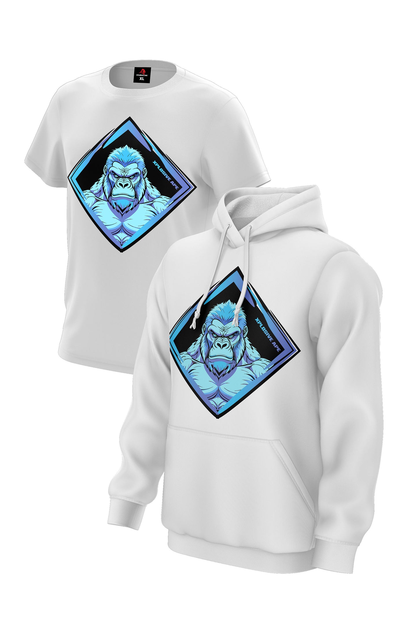 XAPE Titanium V1 Hoodie & Tee - White