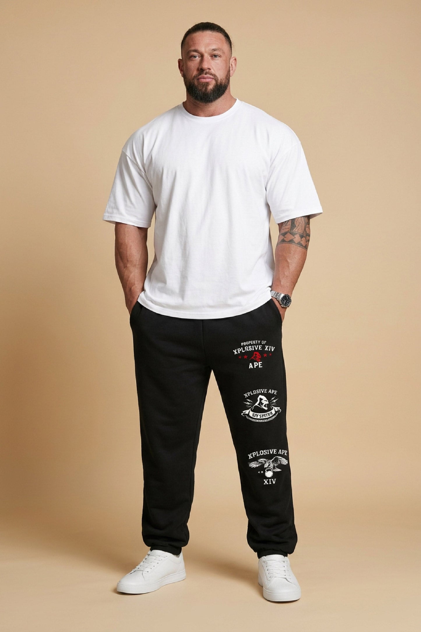 XAPE Unleashed Oversized Joggers - Black