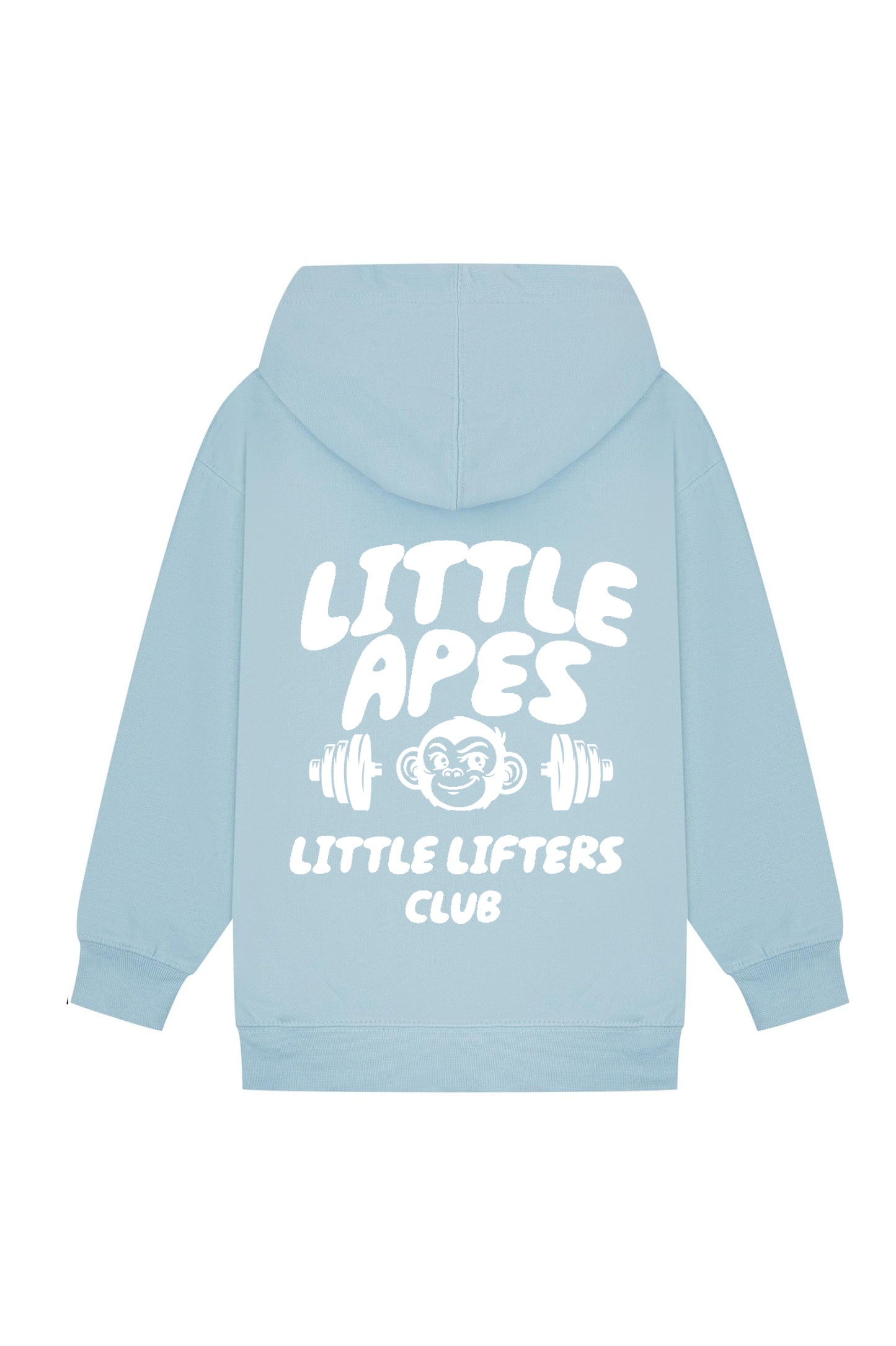 Little Apes Little Lifters Club Hoodie - Light Blue