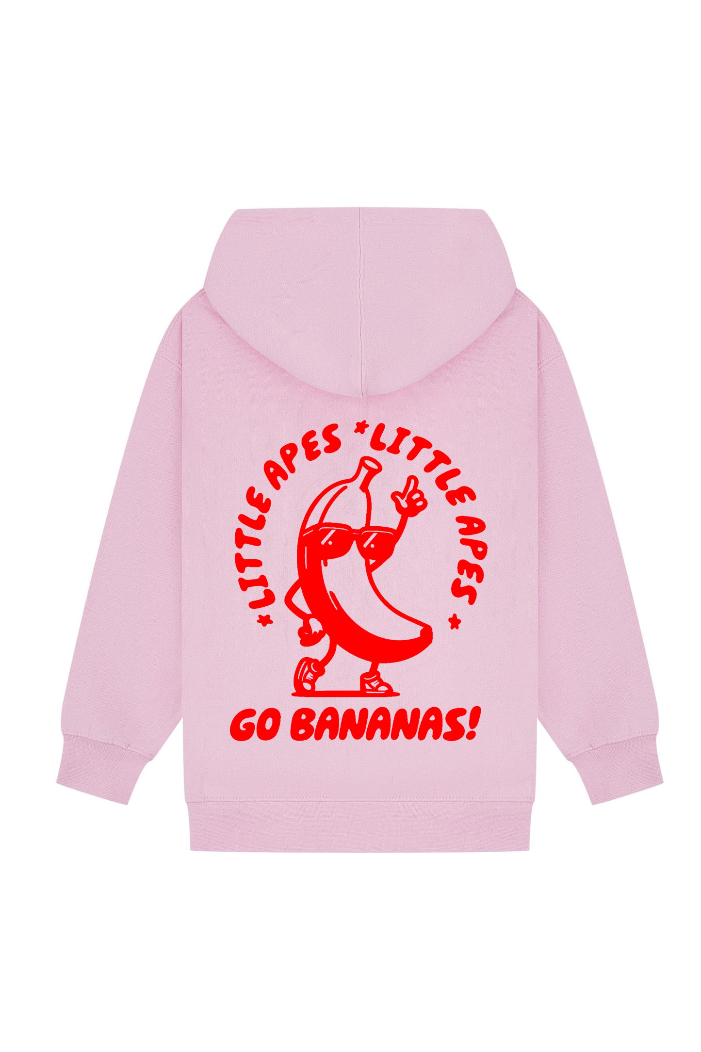 Little Apes Go Bananas! Hoodie - Light Pink