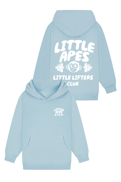 Little Apes Little Lifters Club Hoodie - Light Blue