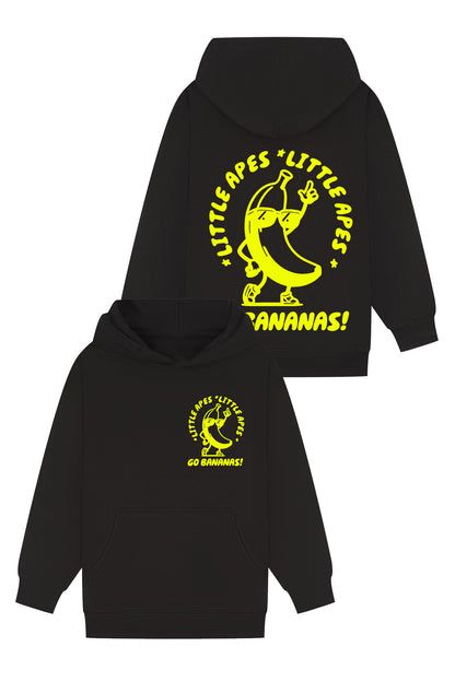 Little Apes Go Bananas! Hoodie - Black/Yellow