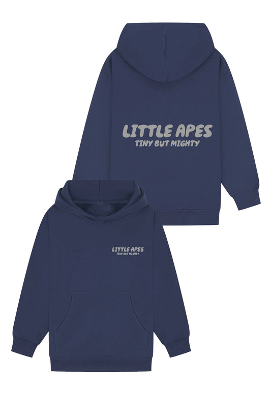 Little Apes Tiny But Mighty Hoodie - Navy