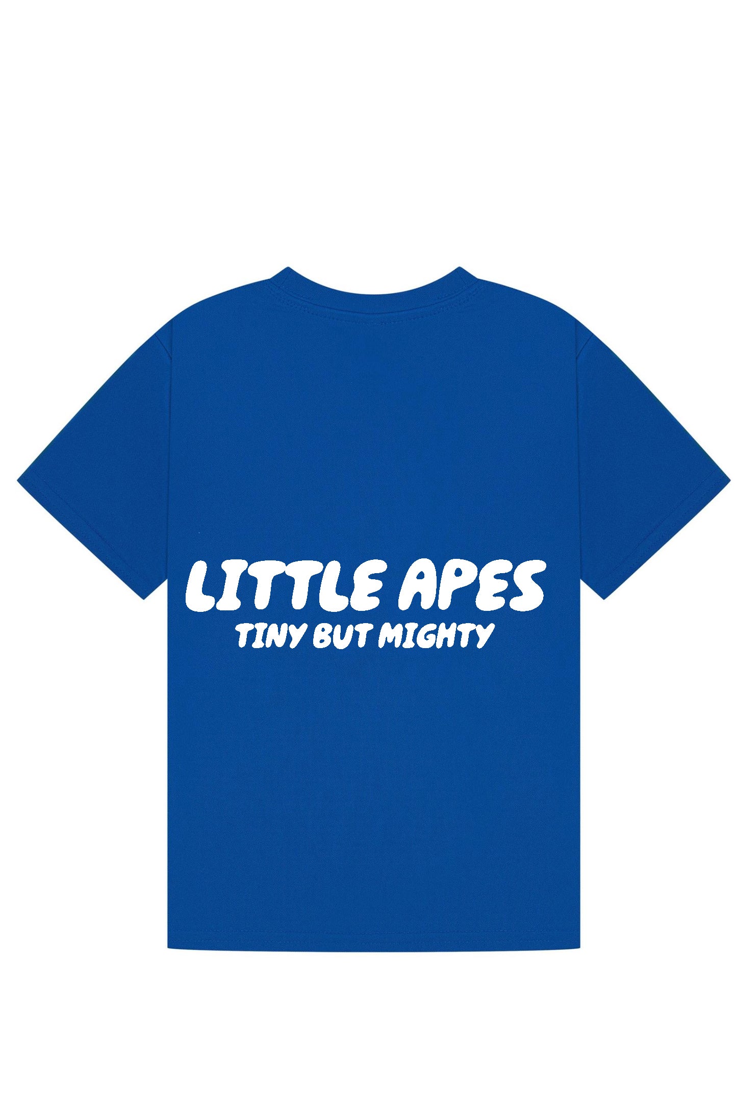 Little Apes Tiny But Mighty  Tee - Royal Blue