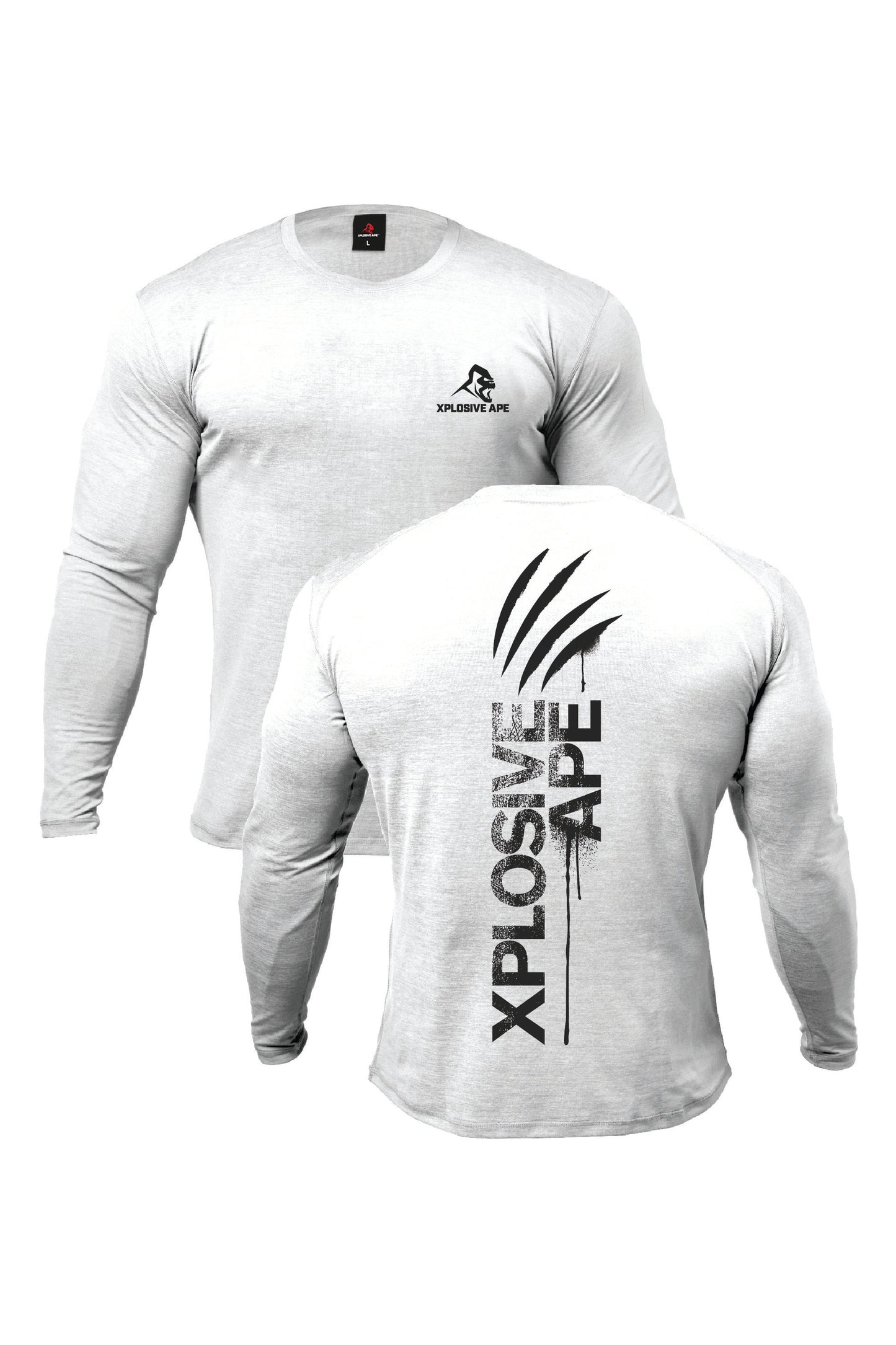 XAPE Claw V2 Long Sleeve Tee - White