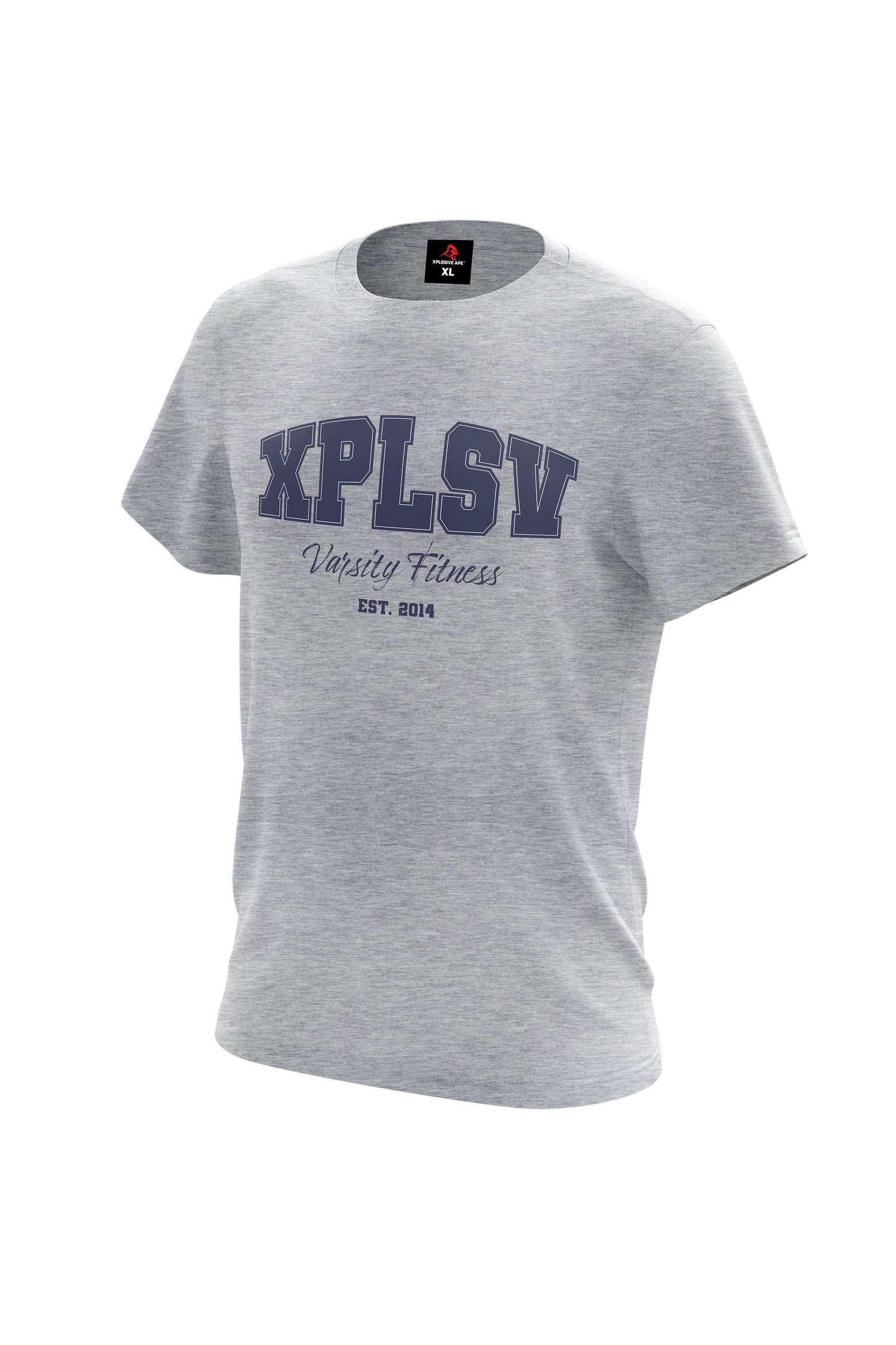 XAPE Varsity Fitness V1 Tee - Grey